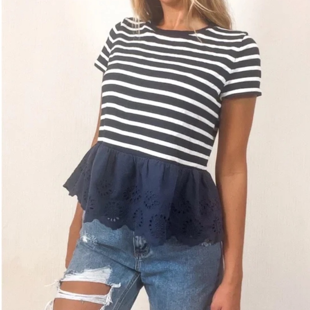 KATE SPADE top w/ peplum bottom